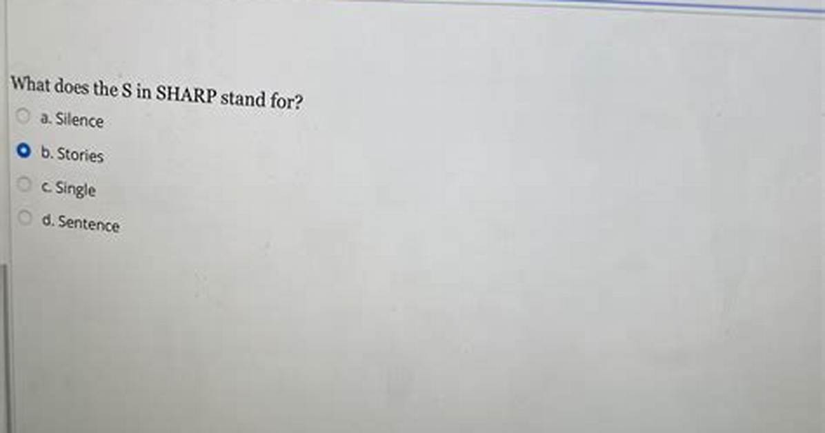 What Does Sharp Stand For
