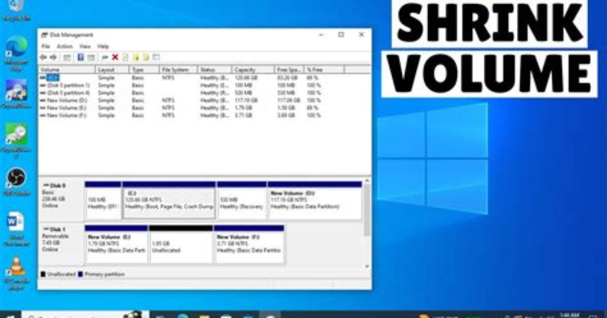 What Does Shrink Volume Do in Windows 10?