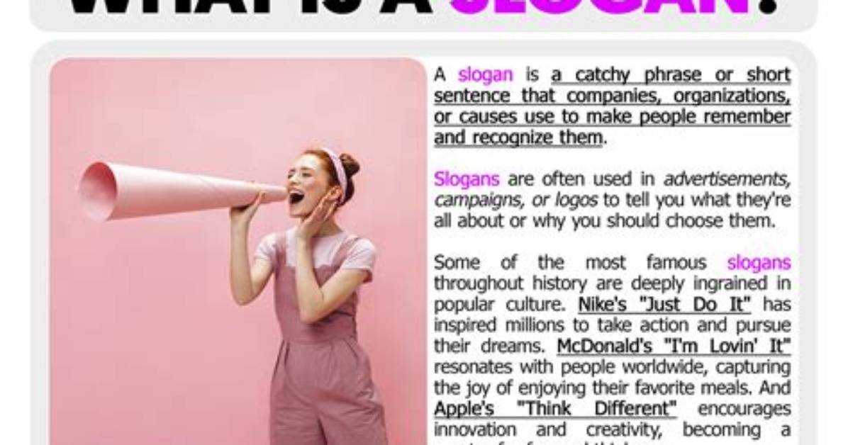 What Does Slogan Mean?