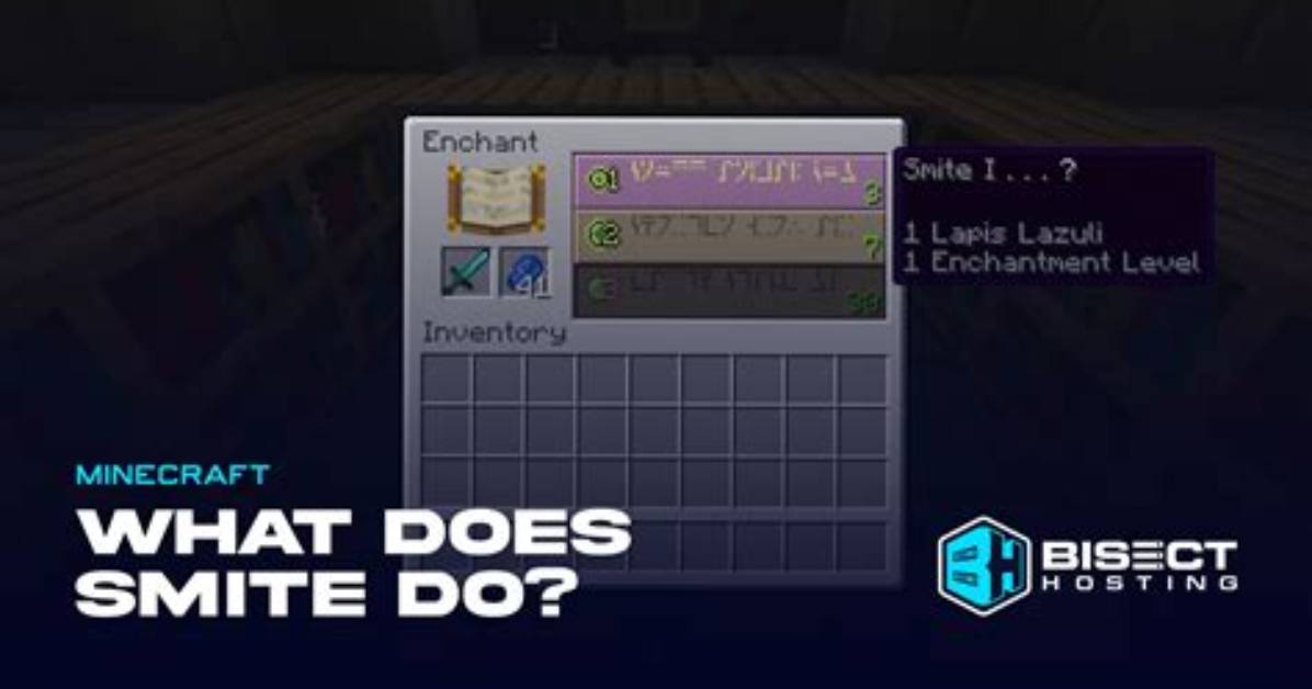 What Does Smite Do on a Sword in Minecraft