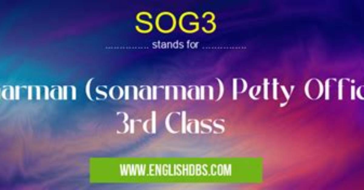 What Does Sonarman Mean?