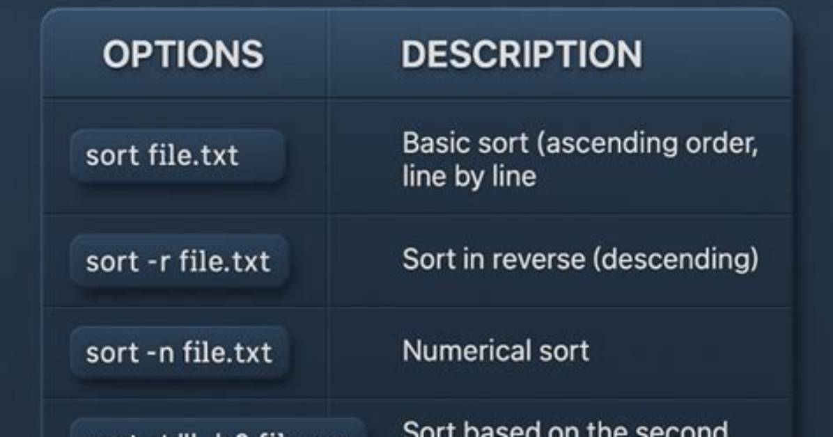 What Does Sort Command Do in Linux?