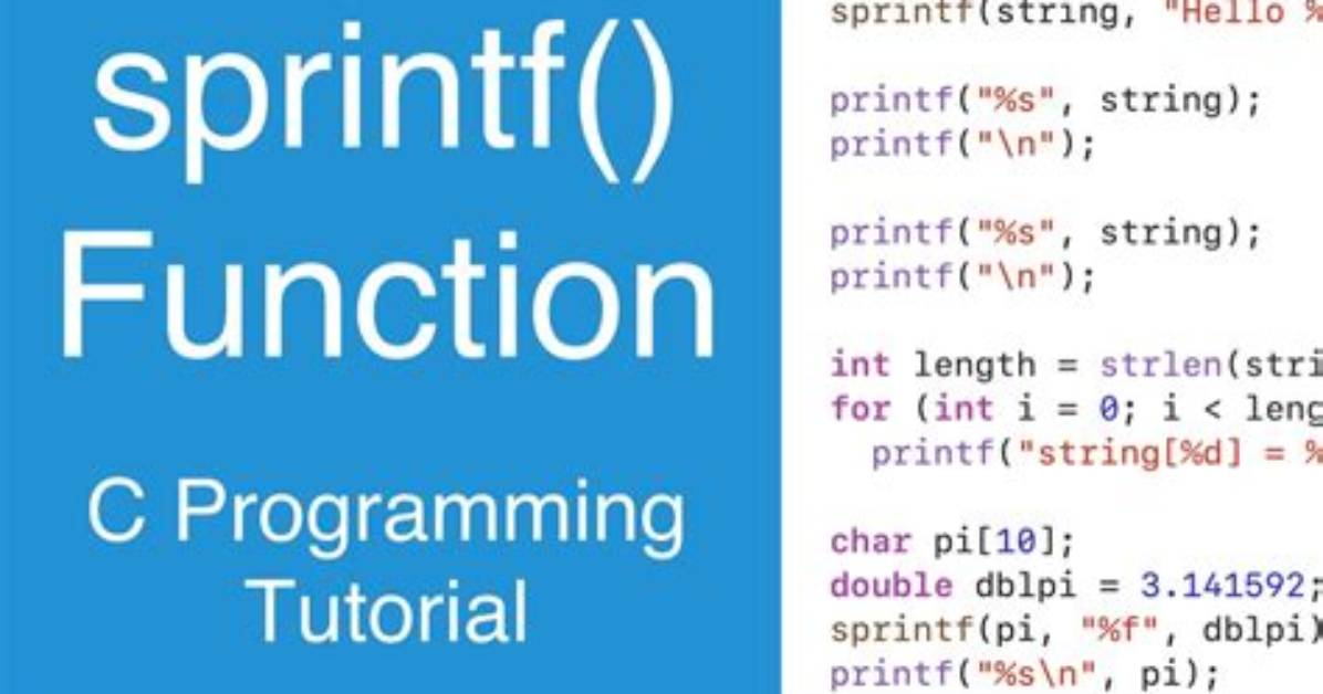 What Does Sprintf Mean