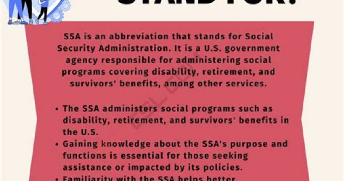 What Does Ssa Stand For