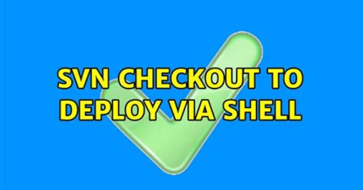 What Does Svn Checkout Do