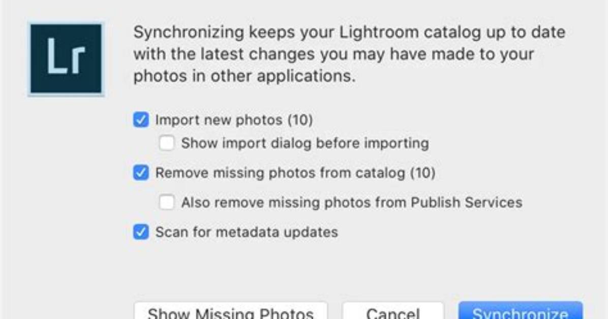 What Does Synchronize Folder Do in Lightroom?