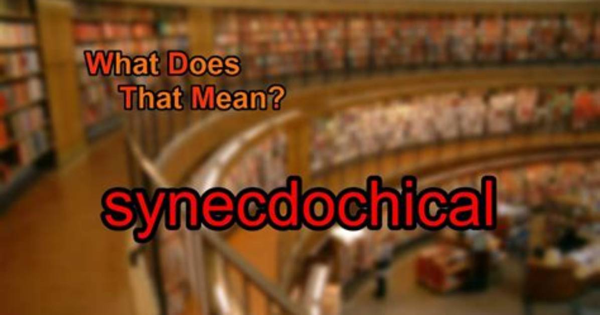 What Does Synecdochical Mean?