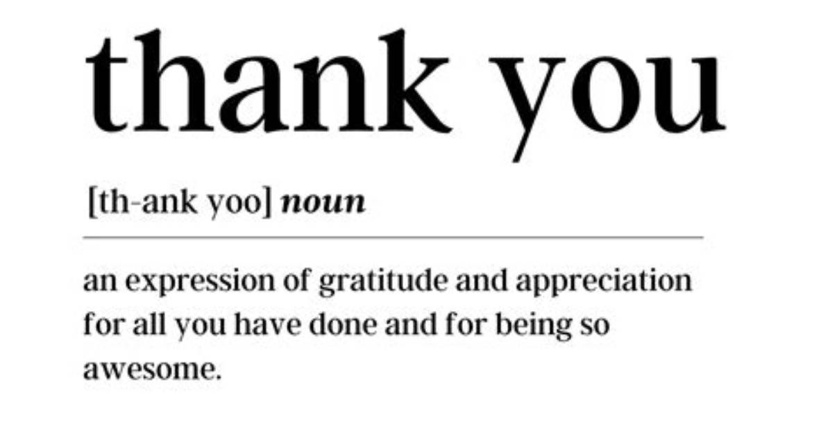 What Does Thank You ❤ Mean?