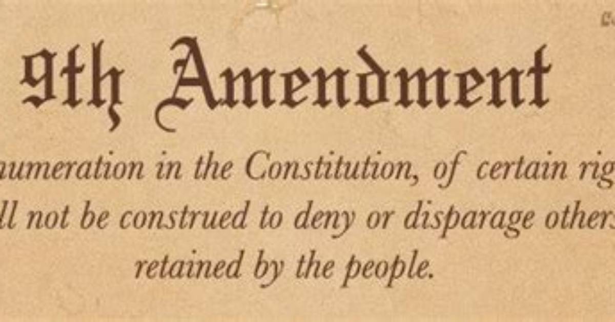 What Does the 9Th Amendment Do