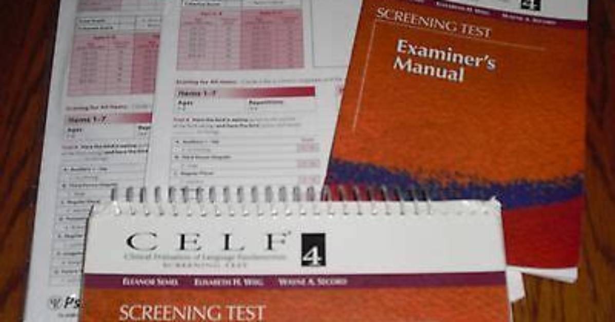 What Does the Celf 4 Screening Test Measure