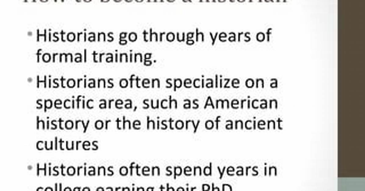 What Does the Historian Do in Ffa