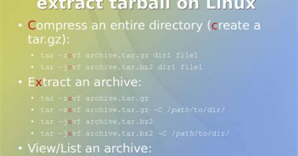 What Does the Linux Command Tar Do?