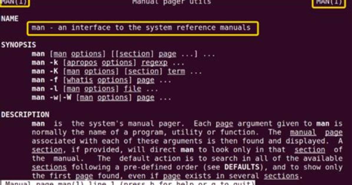 What Does the Man Command Do in Linux?