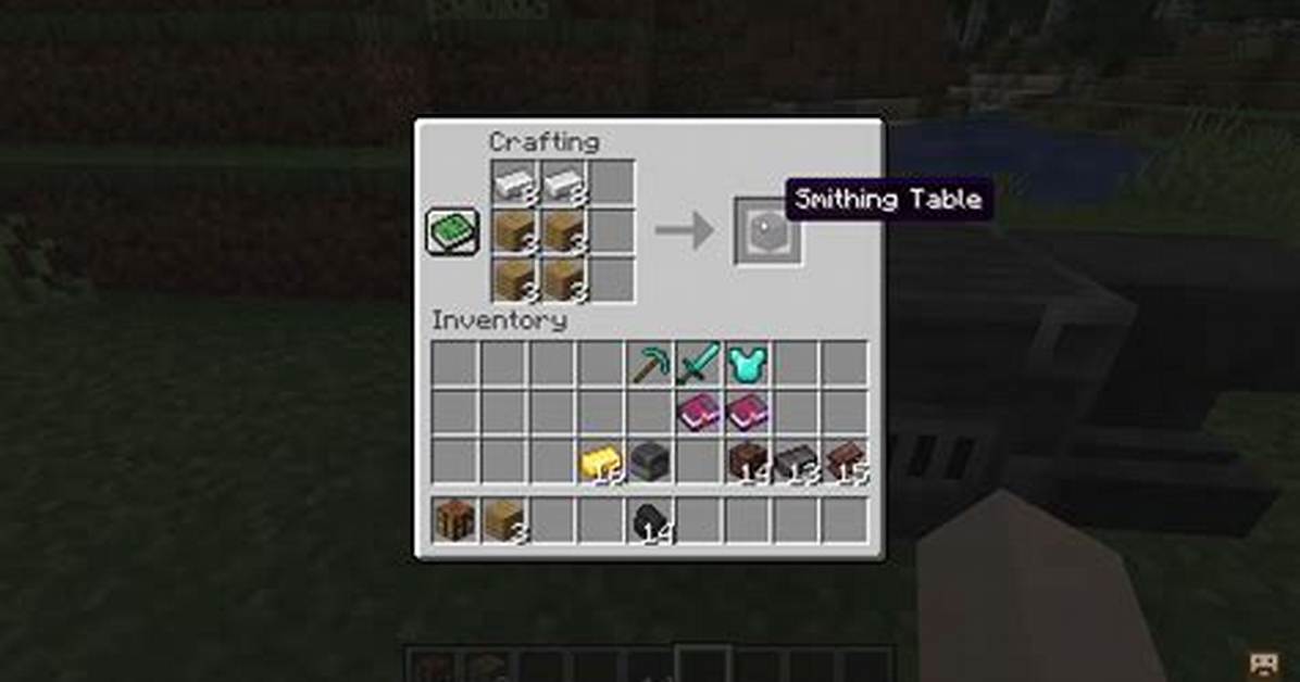 What Does the Minecraft Smithing Table Do