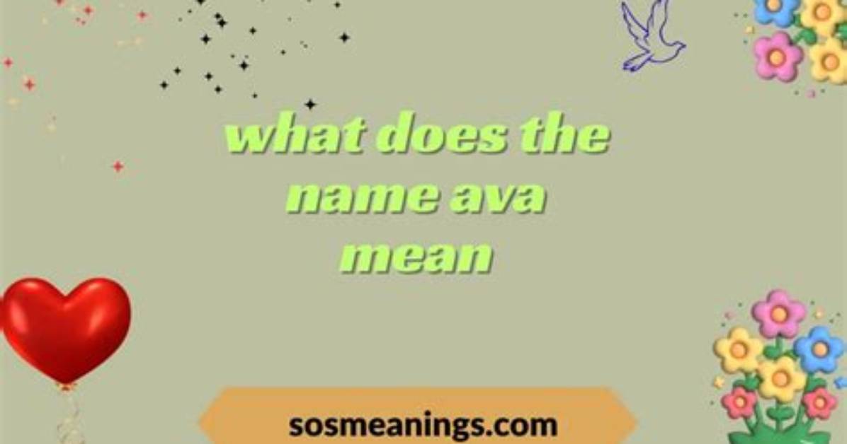 What Does the Name Avice Mean?
