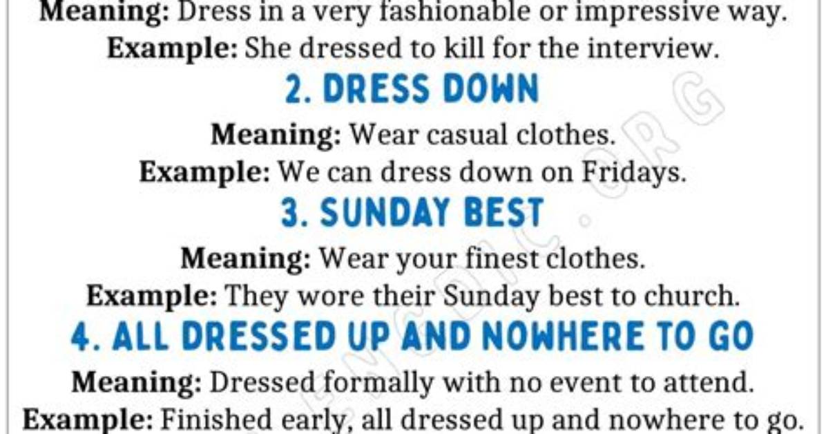 What Does the Phrase Dressing Down Meaning?