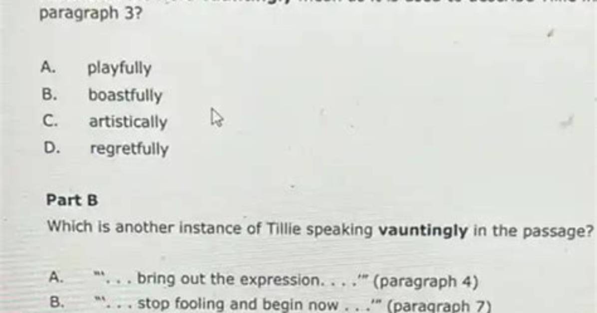 What Does the Word Vauntingly?