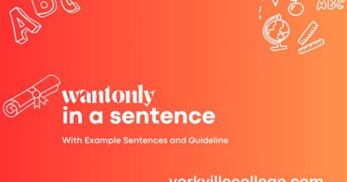 What Does the Word Wantonly?