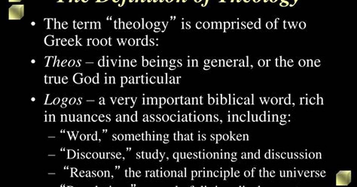 What Does Theological Mean?