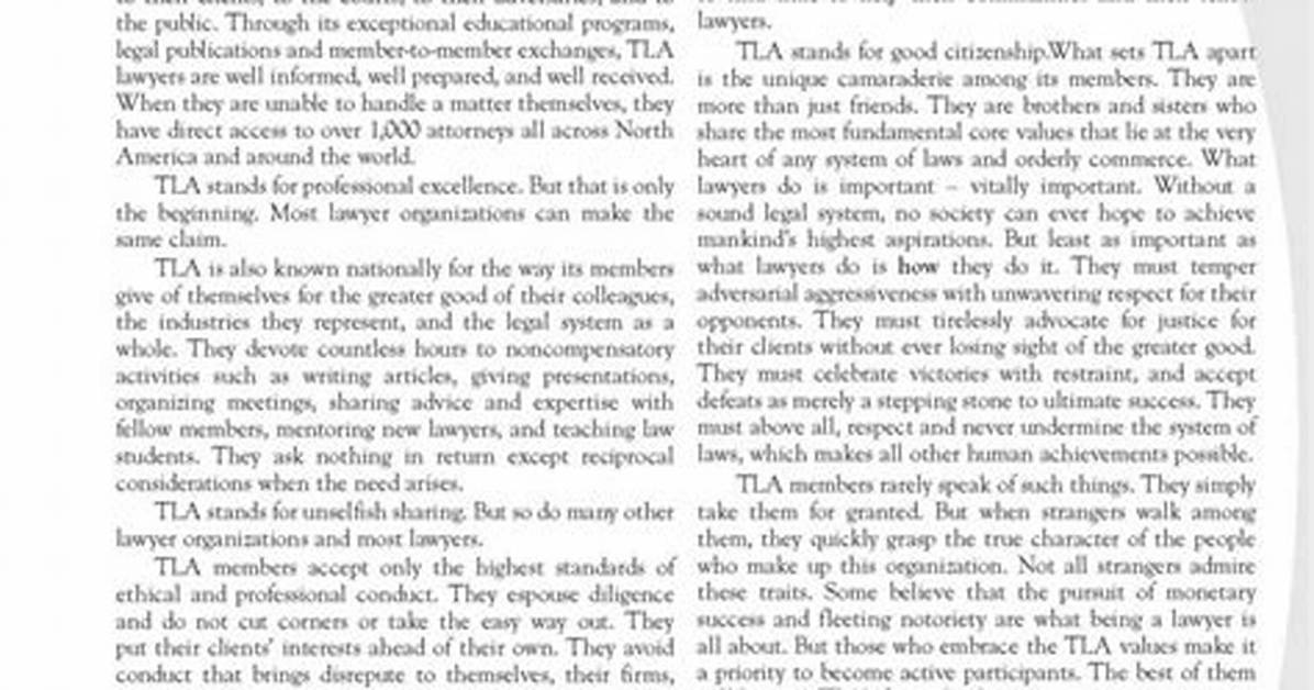 What Does Tla Stand For