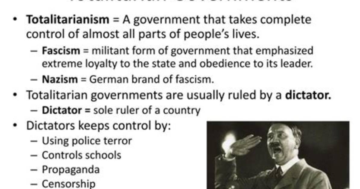 What Does Totalitarian Rule Mean