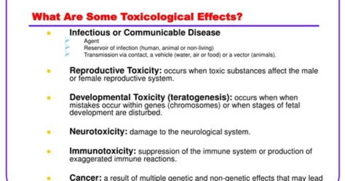 What Does Toxicological Mean?