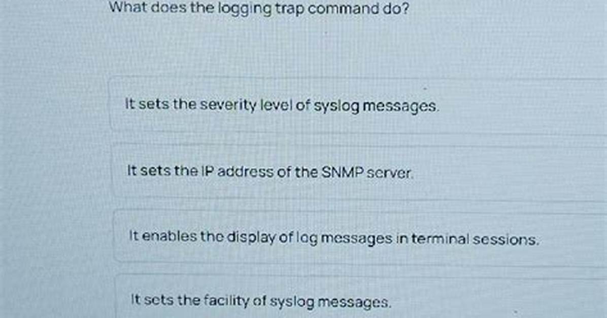What Does Trap Command Do