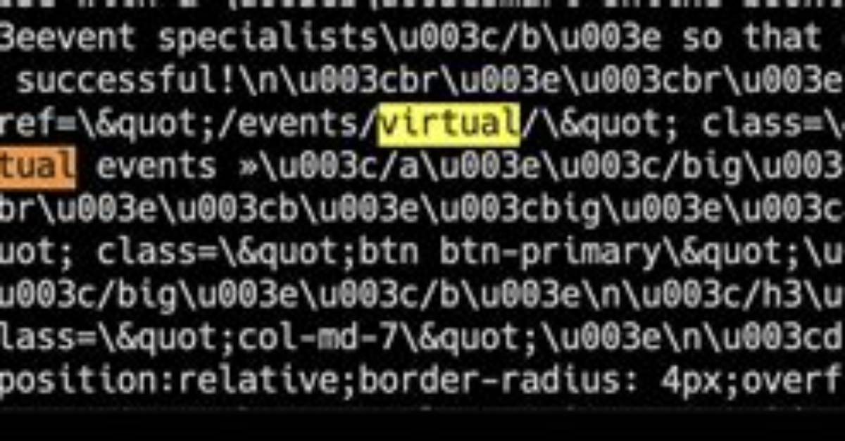 What Does \U003C Mean?