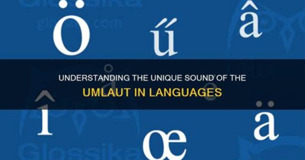 What Does Umlaut Do?