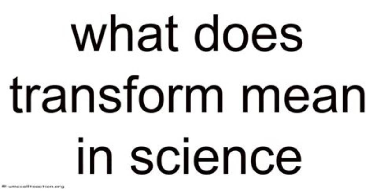 What Does Undergo Mean in Science
