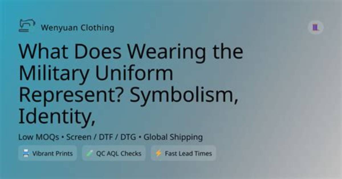 What Does Uniform Represent?