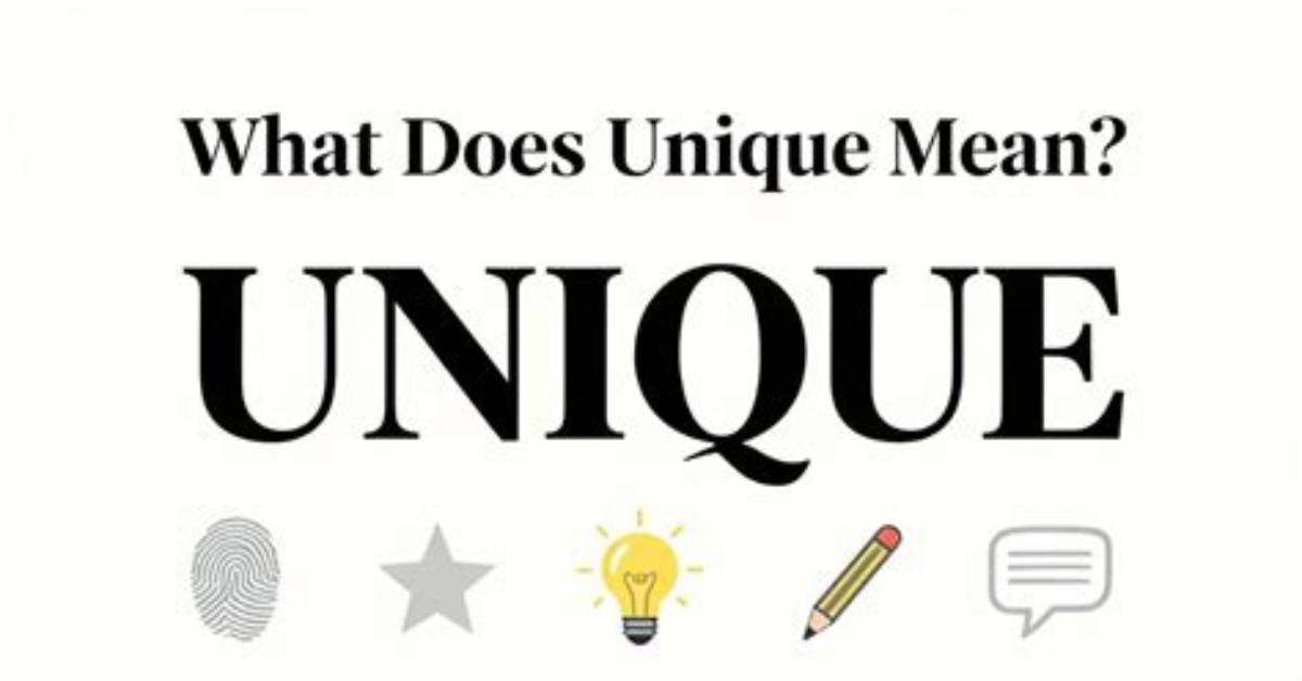 What Does Unique Mean in English