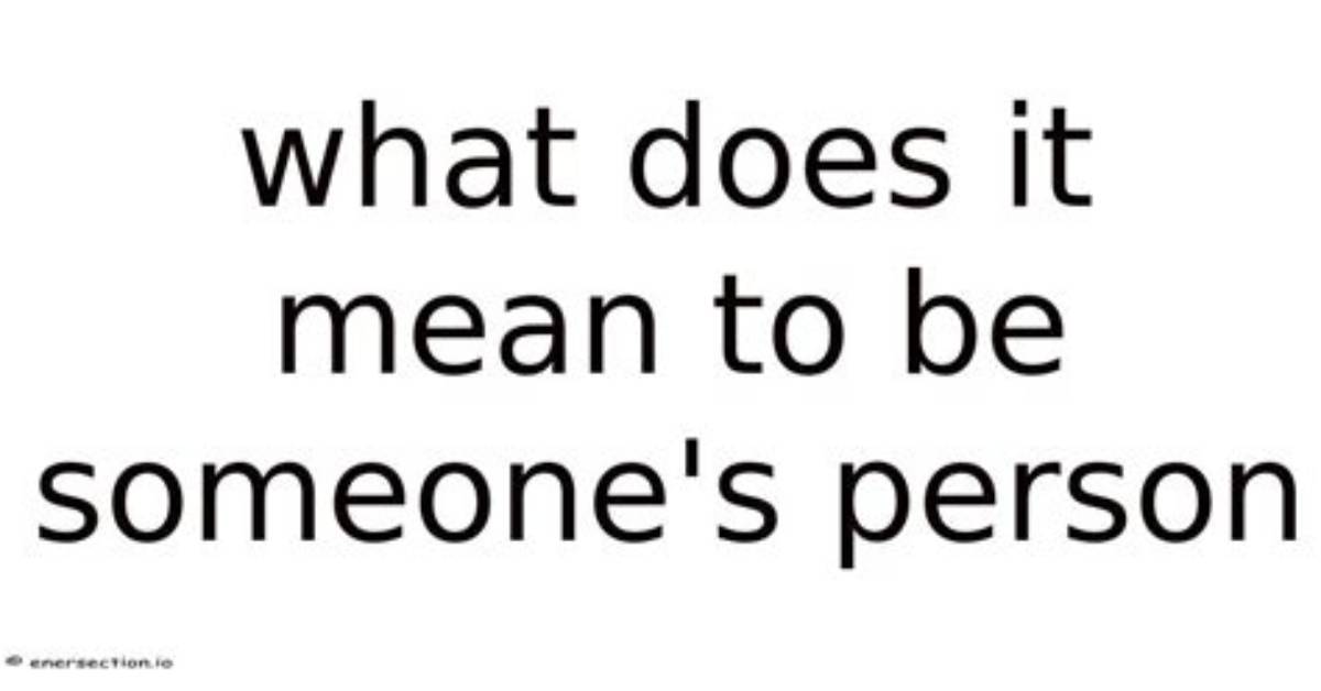 What Does Unperson Mean?
