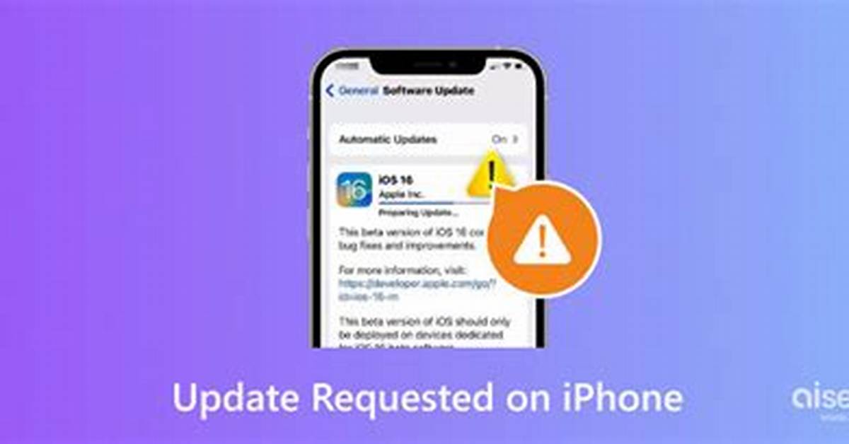 What Does Update Requested Mean for iOS 14?