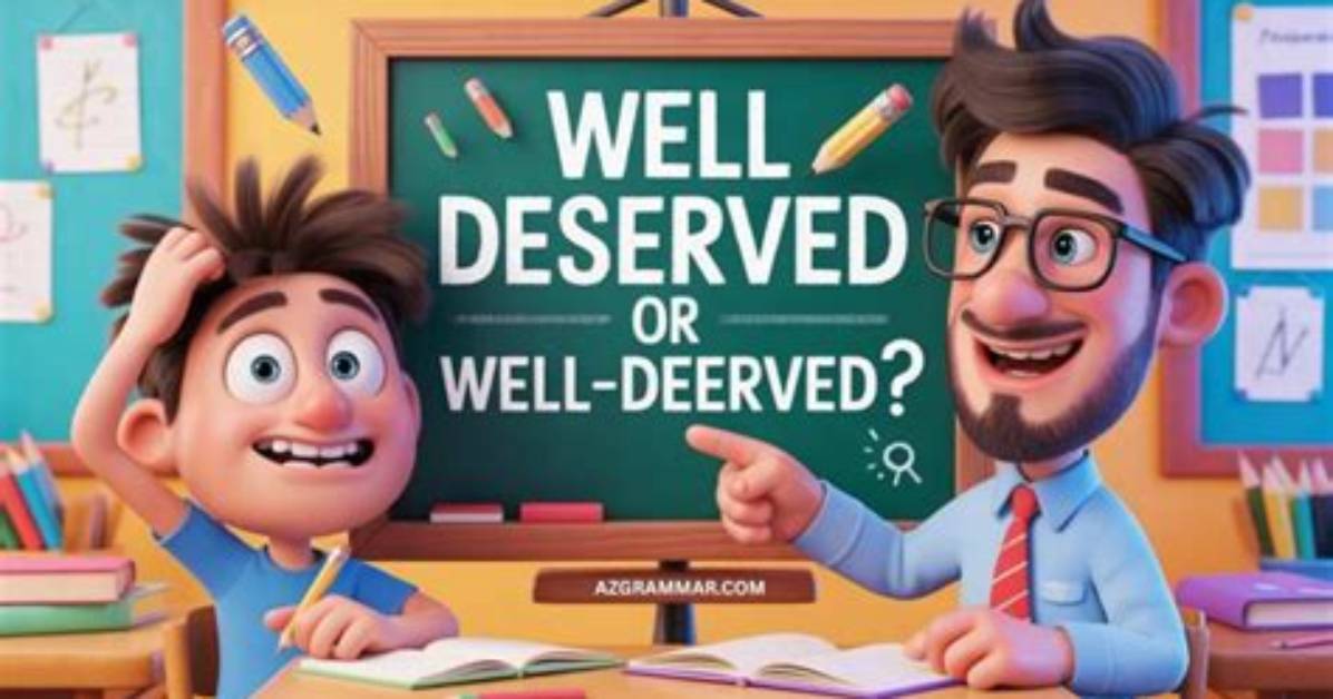 What Does Very Well Deserved Mean?