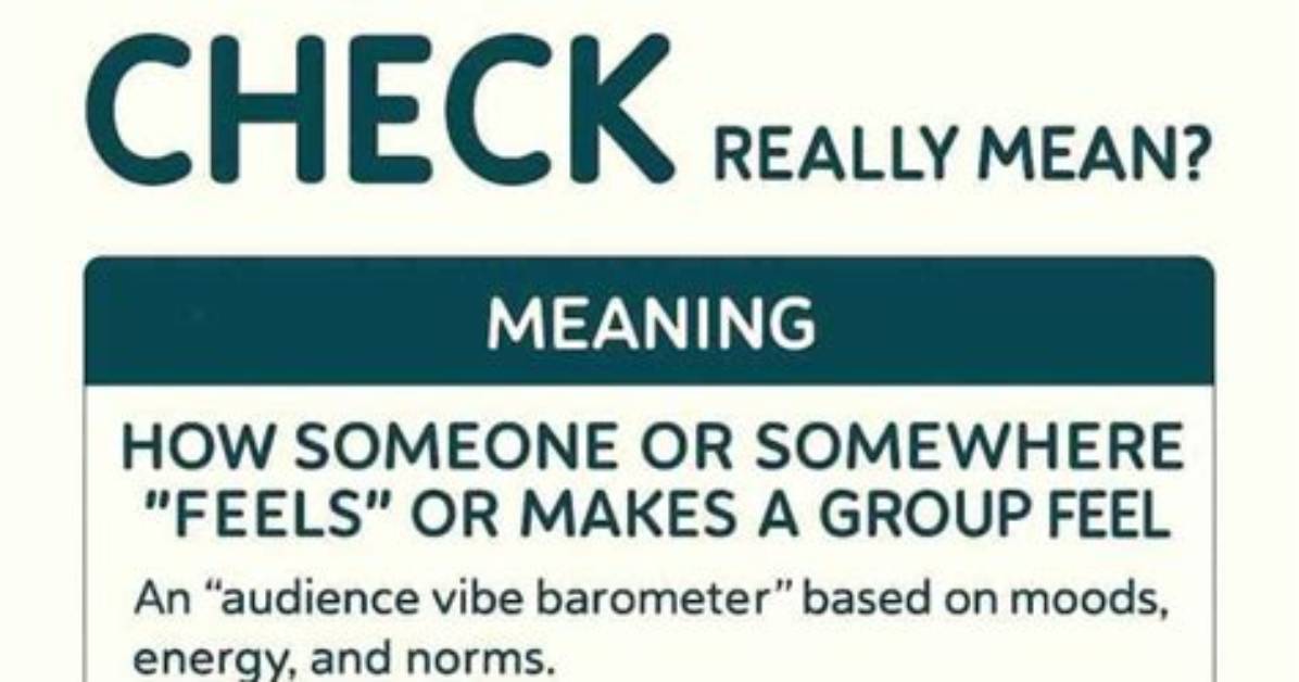 What Does Vibe Check Mean