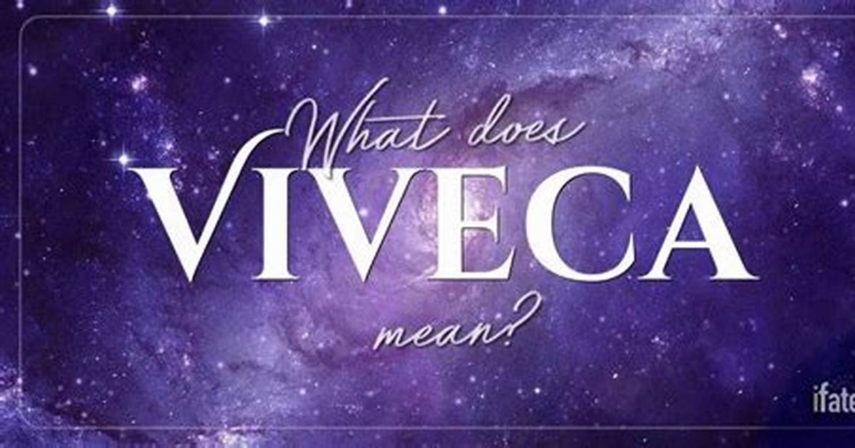 What Does Viveca Name Mean?