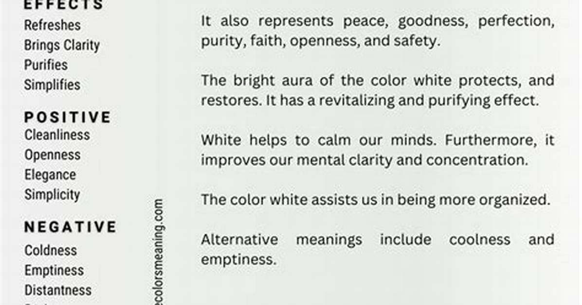 What Does White Mean?