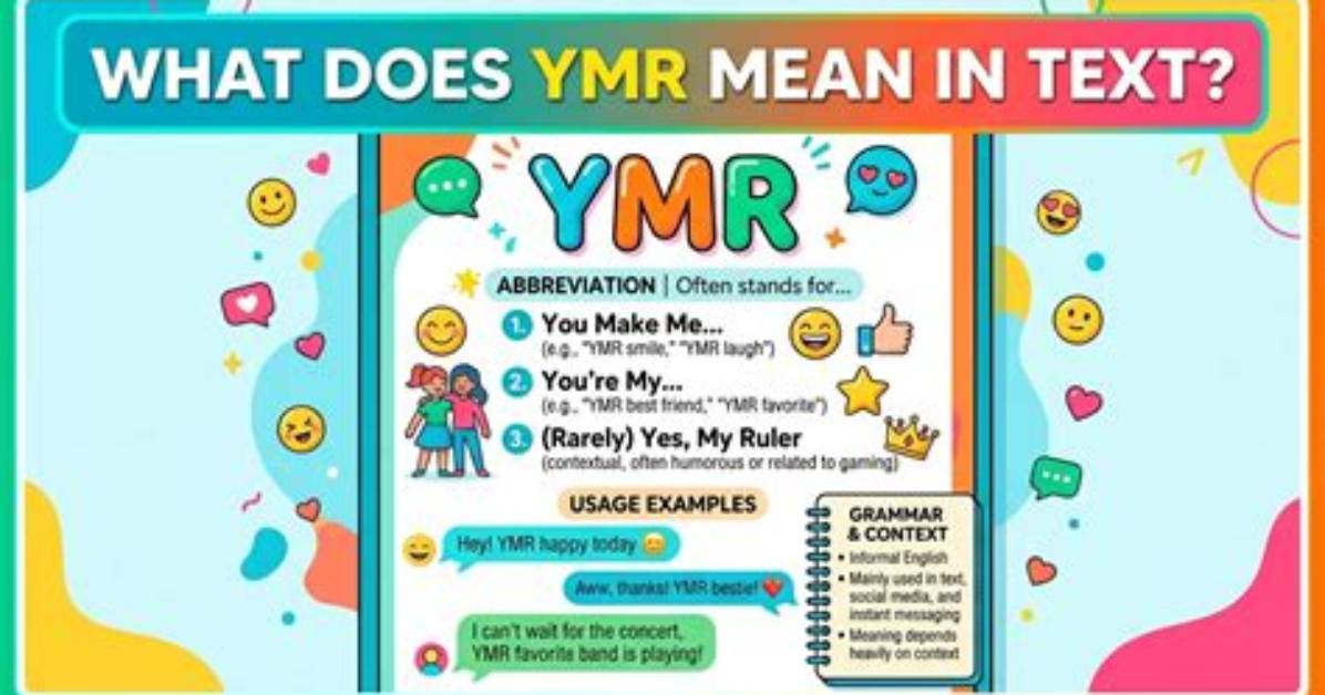What Does Ymr Mean