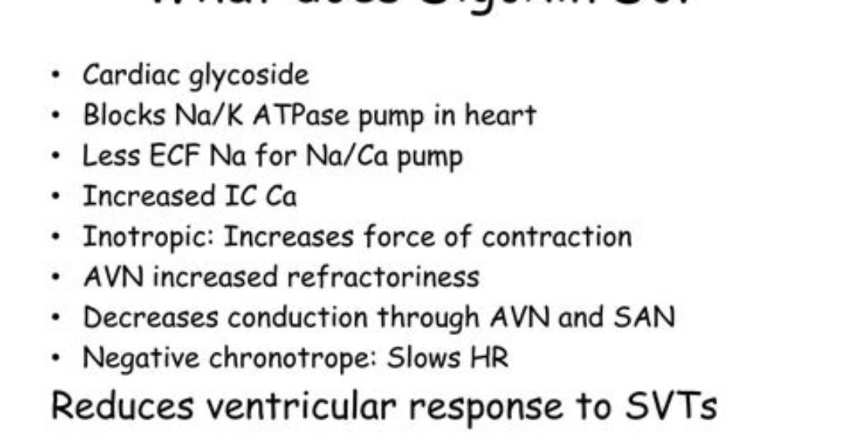 What Doses Does Digoxin Come in?