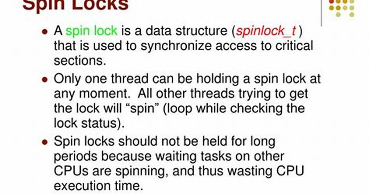 What Exactly Are "Spin-Locks"?