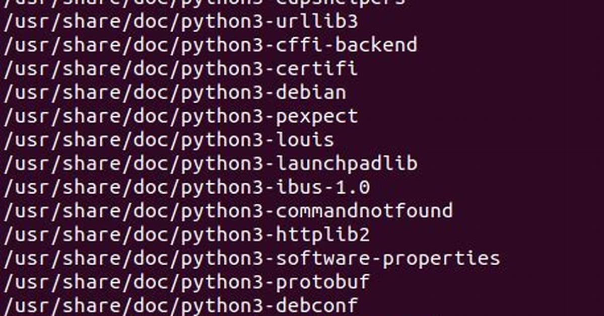 What Files Are in Usr