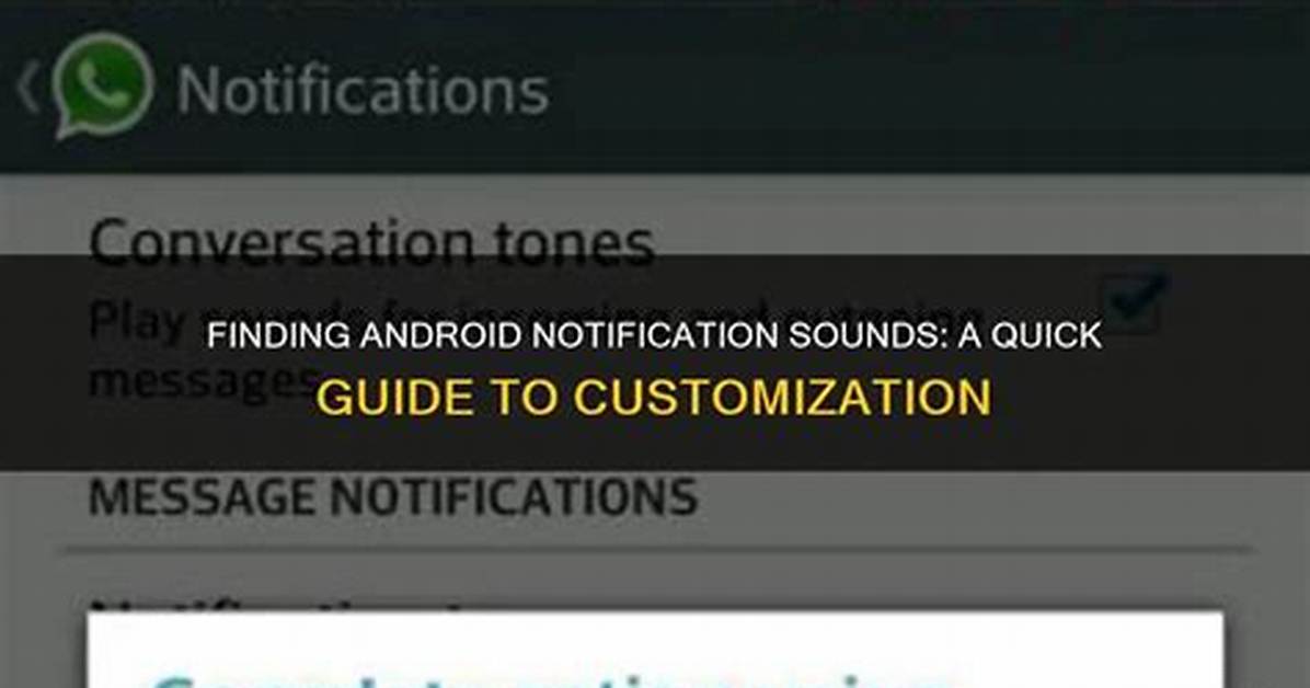 What Folder Are Notification Sounds in Android?