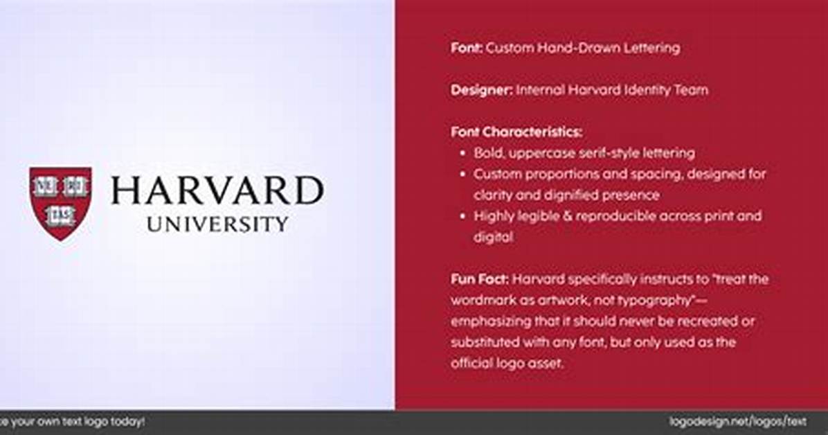 What Font Does Harvard Use?