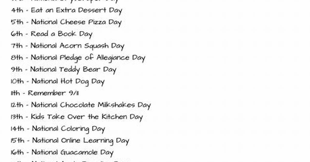 What Holidays Fall in September