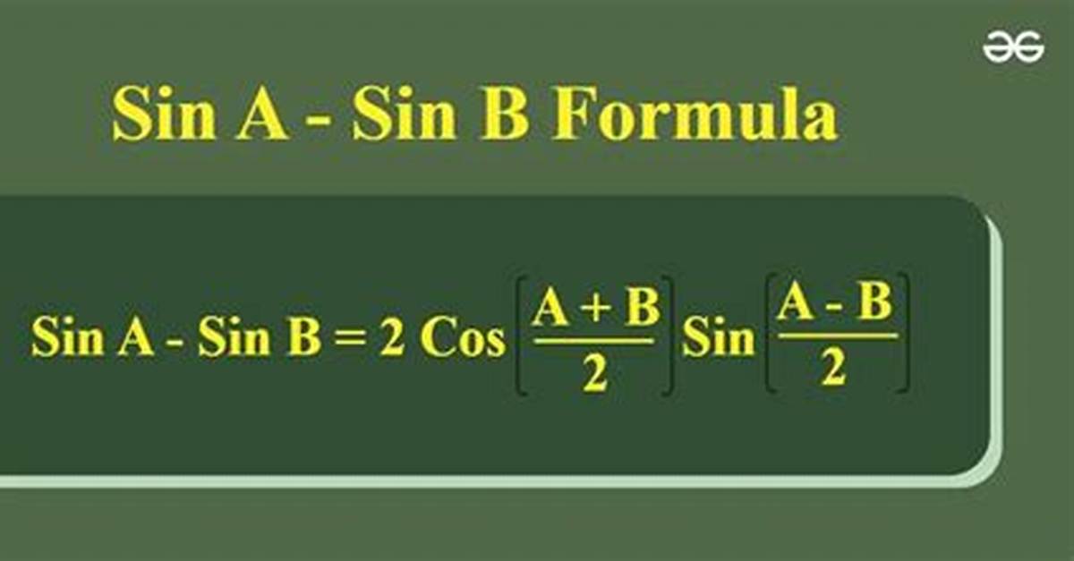 What Is 2 Sin a Sin B?