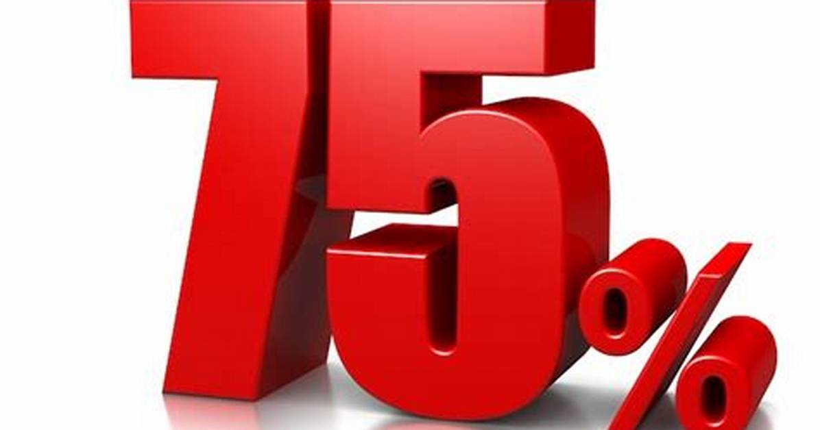 What Is 75 Percent of 124?