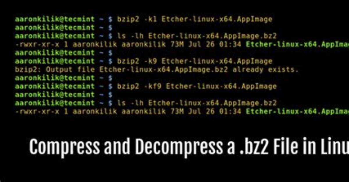 What Is a Bz2 File Linux?