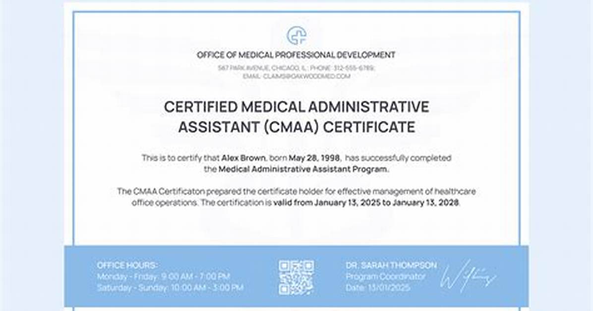 What Is a Cmaa Certification