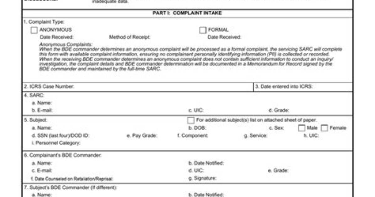 What Is a Da Form 7746
